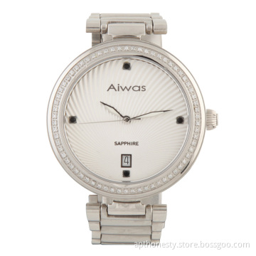 Unisex Stainless Steel Watch with Calendar Apt-M011